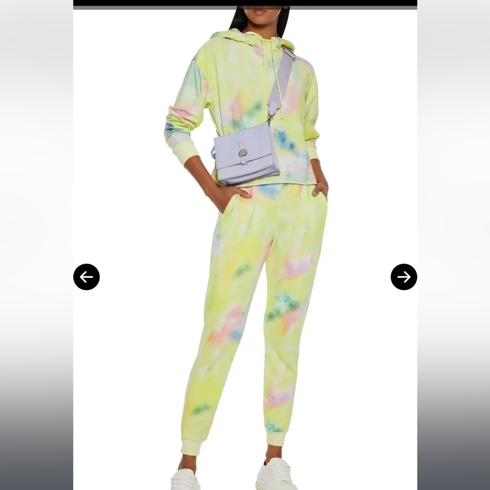 Alice and Olivia sweatpants French cotton  terry cloth size xs tie dye